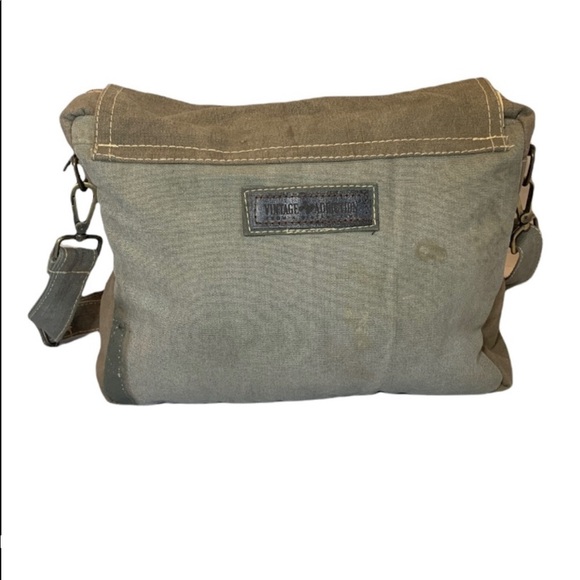 Vintage Addiction All We Need is Love Recycled Canvas Crossbody - Picture 3 of 5